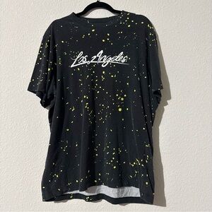 Nike T-Shirt with Yellow Splatter Las Angeles